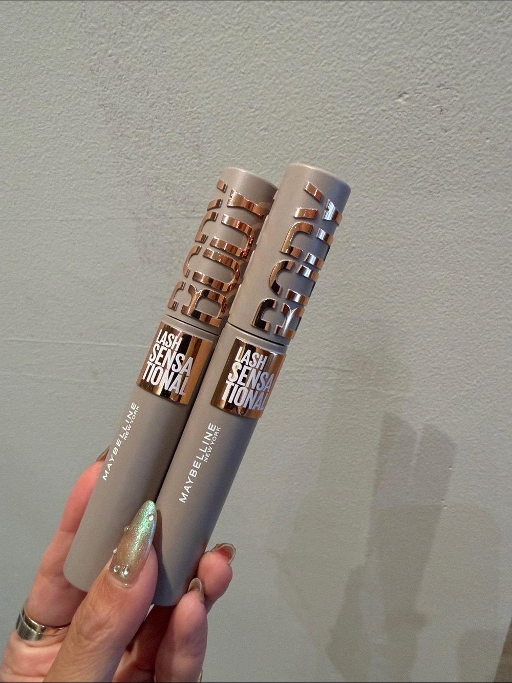 Maybelline lash sensational body mascara blackest black washable set of 2 *